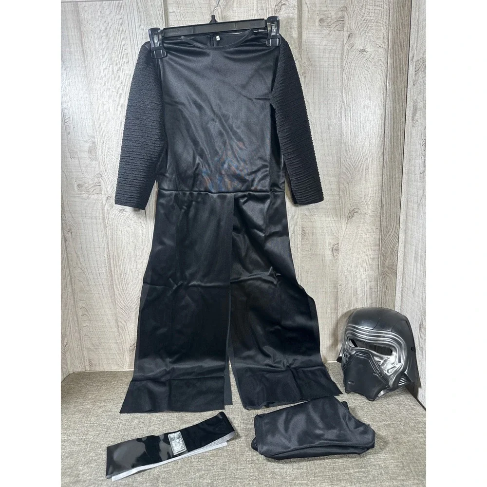 Star Wars Kylo Ren Kids Costume Set with Mask Belt Hood Black Robe Halloween